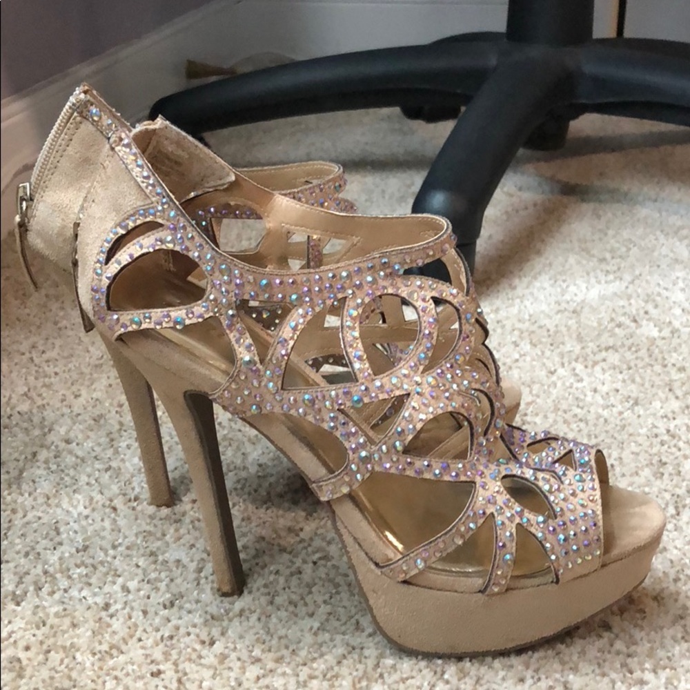 Formal Rhinestone High Heels - Picture 3 of 3